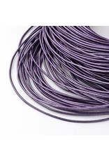 213sb 2mm Leather Mauve Purple Metallic 10 meter
