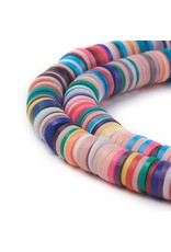 Polymer Clay 6mm Heishi  Multi  approx  x380