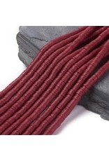 Polymer Clay 6mm Heishi  Dark Red approx  x380