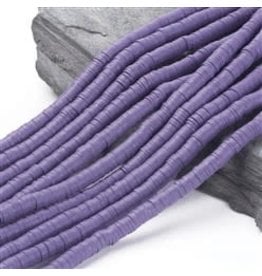 Polymer Clay 6mm Heishi Dusty Purple  approx  x380