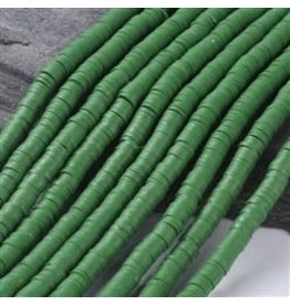 Polymer Clay 6mm Heishi Dark Sea Green  approx  x380