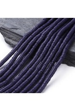 Polymer Clay 6mm Heishi Medium Blue(purple) approx  x380