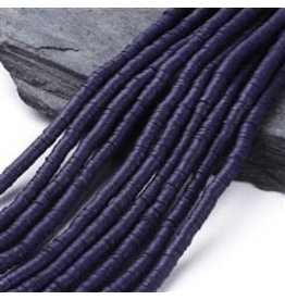 Polymer Clay 6mm Heishi Medium Blue(purple) approx  x380
