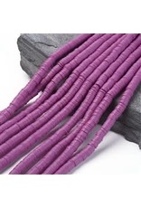 Polymer Clay 6mm Heishi Medium Purple  approx  x380