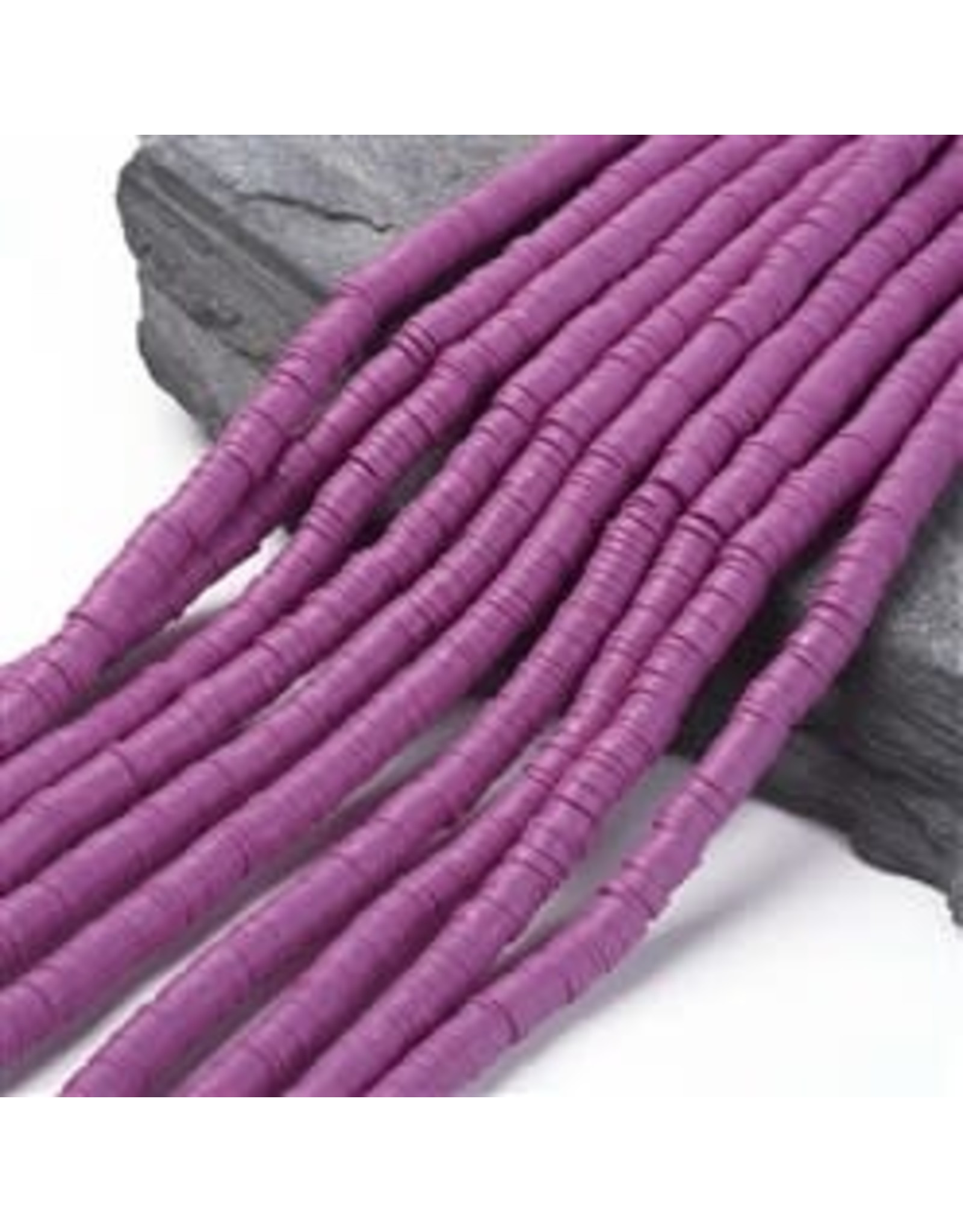 Polymer Clay 6mm Heishi Medium Purple  approx  x380