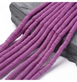 Polymer Clay 6mm Heishi Medium Purple  approx  x380