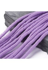 Polymer Clay 6mm Heishi Lavender Purple  approx  x380