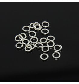 Jump Ring 4mm Silver approx 20g  x100 NF