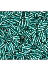 Czech 802244B  #4 Bugle 125g  Teal Green  s/l Twisted