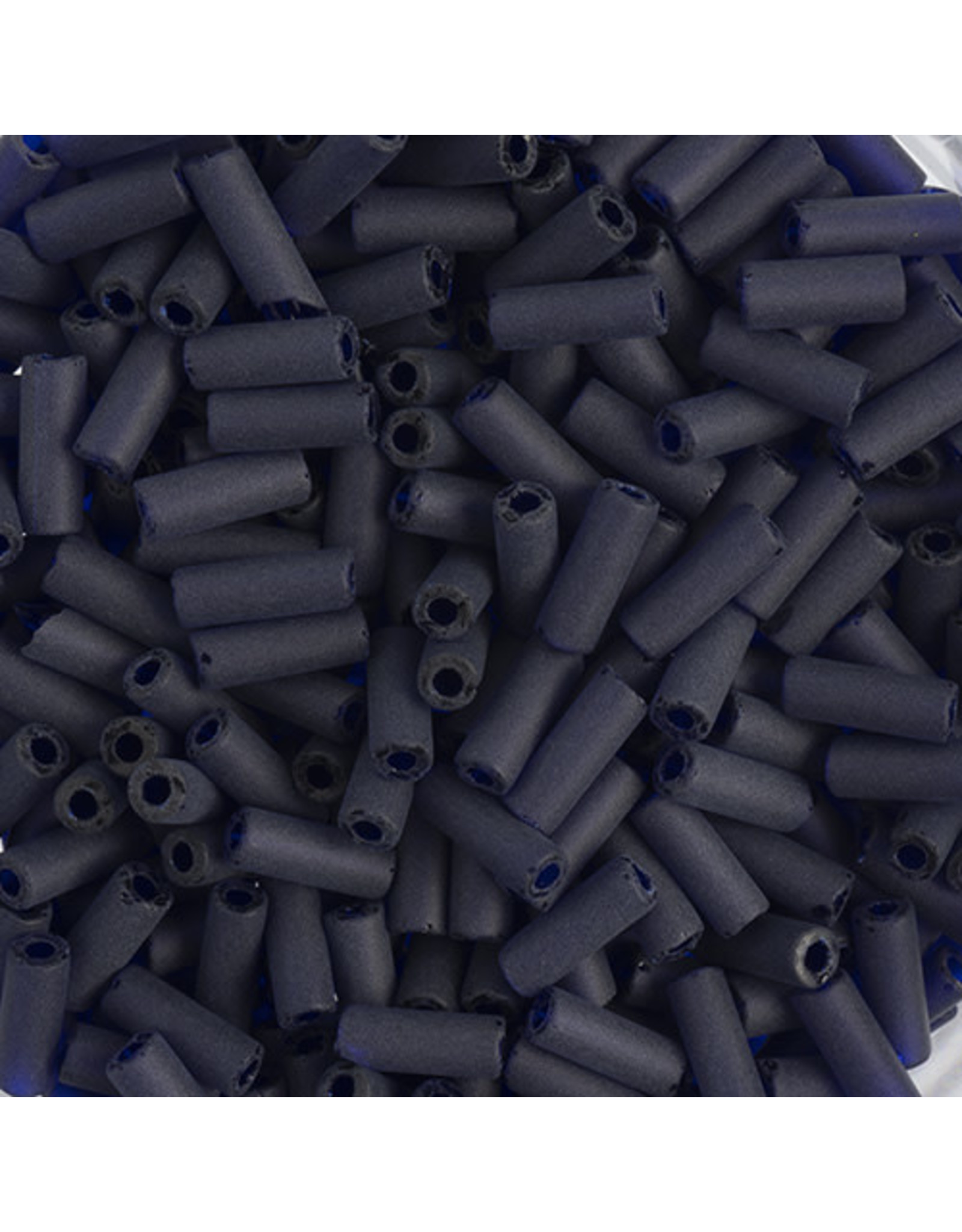 Czech 34835  8x3mm Wampum Bugle 125g Cobalt Blue Matte
