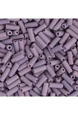 Czech 34837  8x3mm Wampum Bugle 125g Mauve Purple Matte