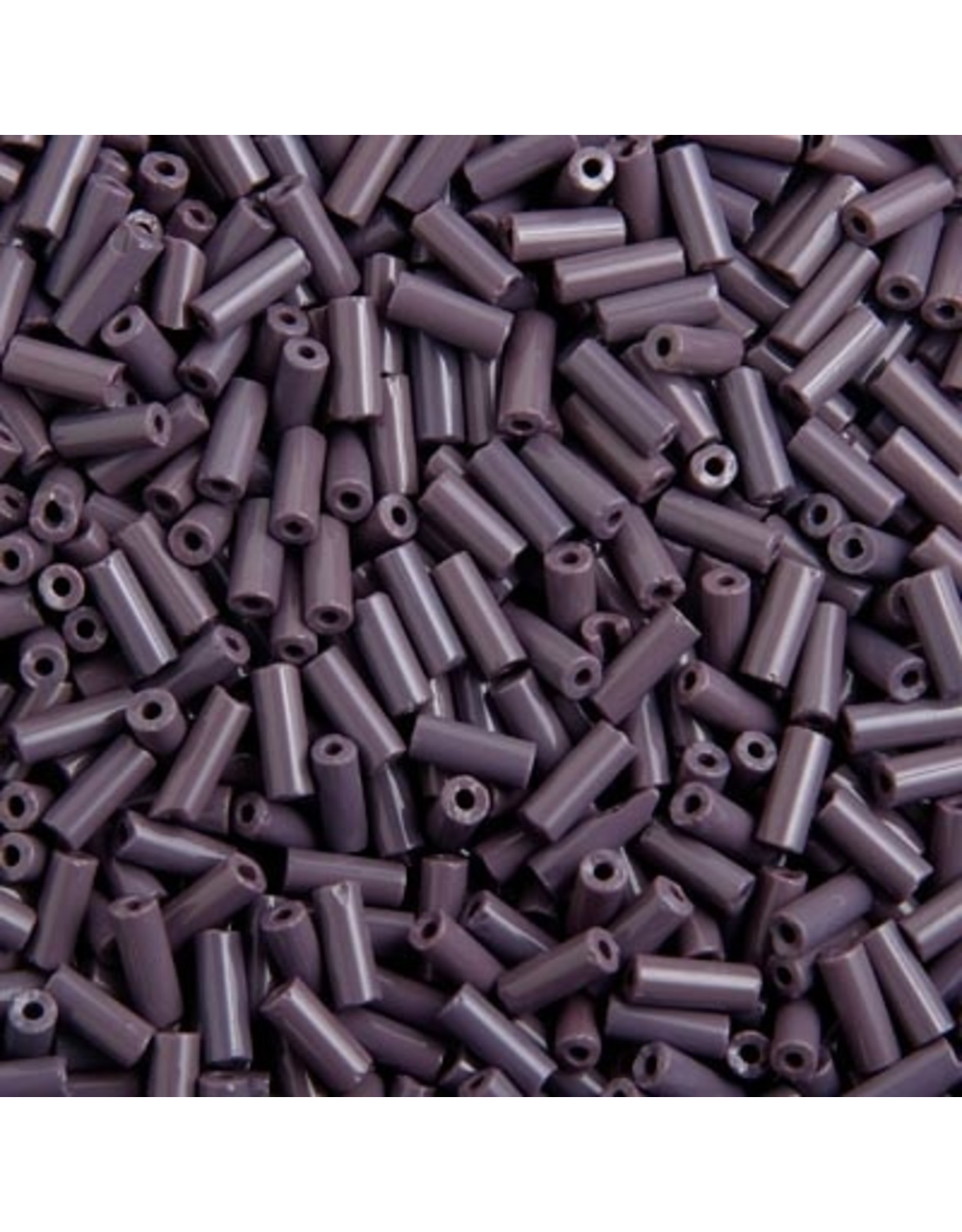 Czech 34902  10x4mm Wampum Bugle 125g  Opaque Mauve Purple