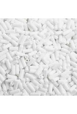 Czech 34903  10x4mm Wampum Bugle 125g  Opaque White Matte