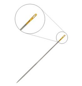Beading Needle #4  Size 10  33mm Long Gold Eye x25