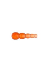 Stacking  20mm Long  approx 6-2mm  Transparent Orange  x25