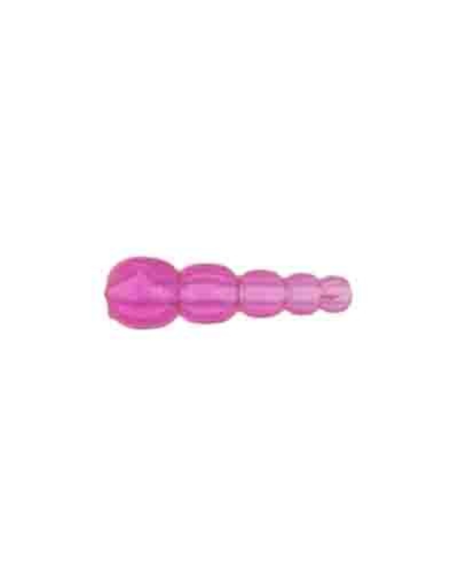 Stacking  20mm Long  approx 6-2mm  Transparent Fuchsia Pink  x25
