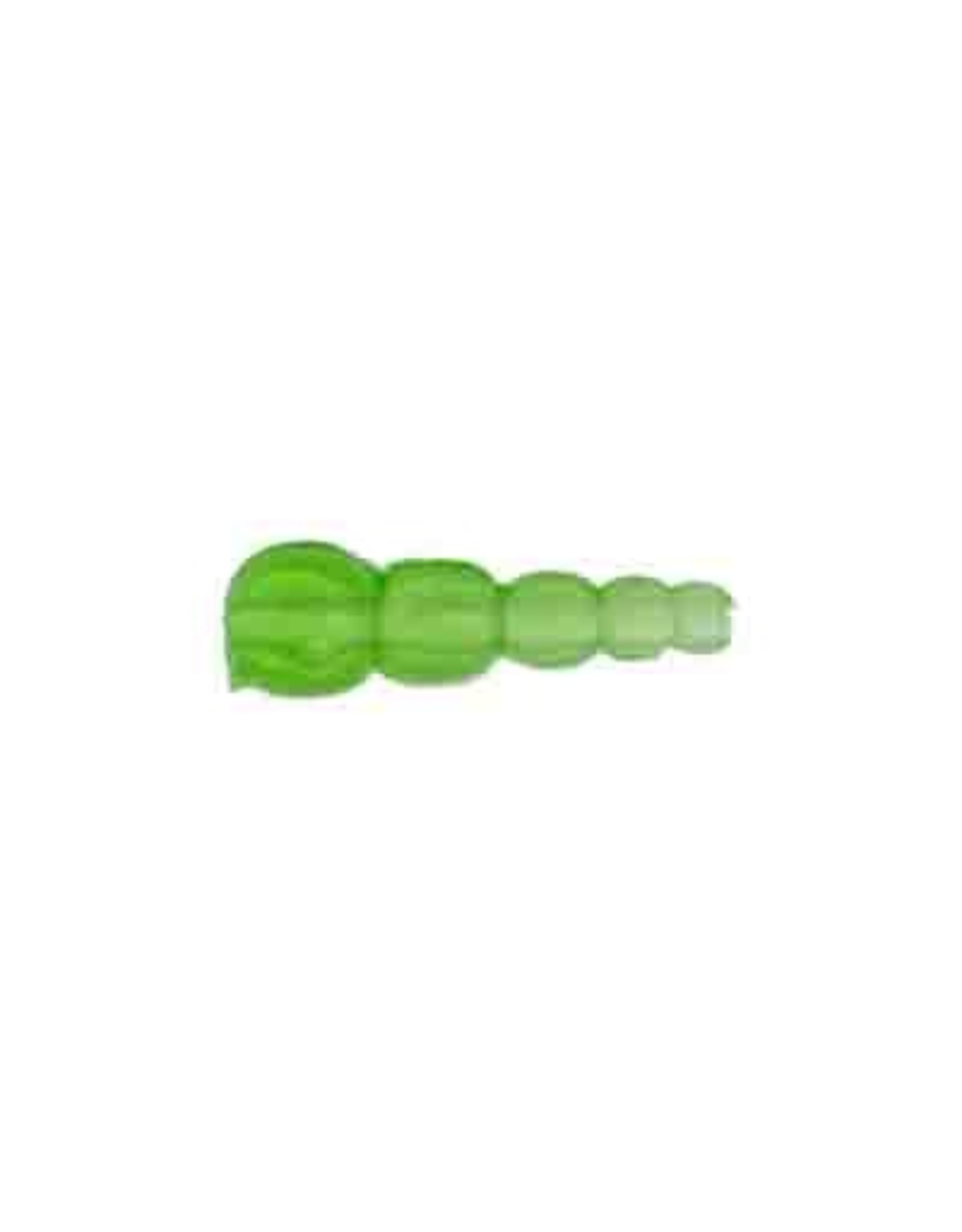 Stacking  20mm Long  approx 6-2mm  Transparent Neon Green  x25