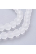 10mm Round   Clear Matte  x40