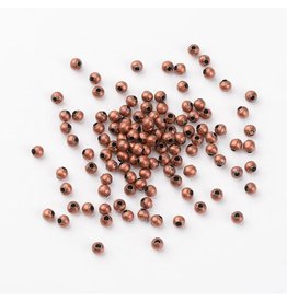 Round Antique Copper Spacer Bead  4mm  x100 NF