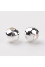 Round Silver Spacer Bead  5mm  x100