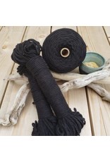 Recycled Cotton Cord  4mm Black 150ft