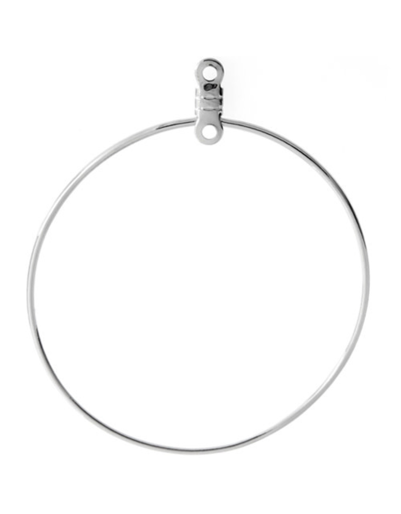 Earring Hoops with Link 38mm Nickel Colour NF x10