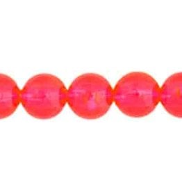 Round  8mm Transparent Cerise Pink x50