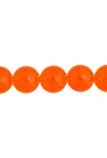 Round  8mm Transparent Orange x50