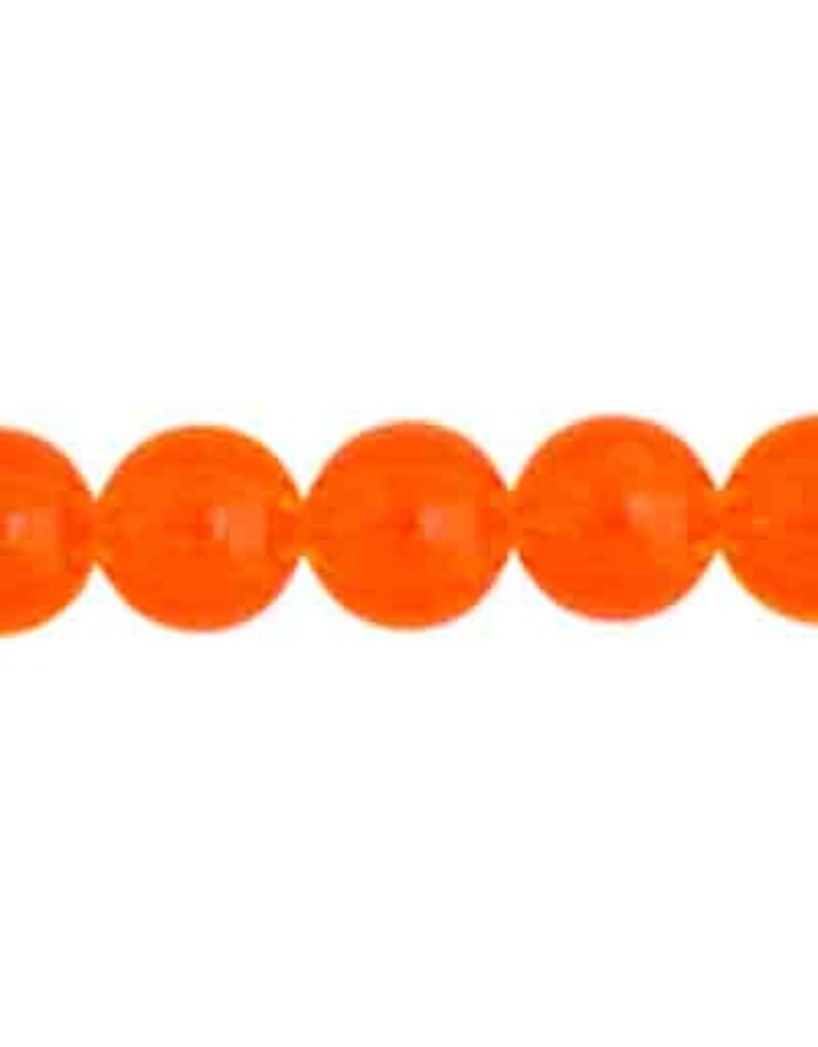 Round  8mm Transparent Orange x50