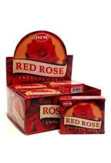 Hem *Red Rose Incense Cones  x10
