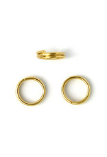 Split Ring 5mm Gold x100