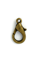 Lobster Clasp 13mm Antique Brass x50 NF