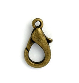 Lobster Clasp 13mm Antique Brass x50 NF