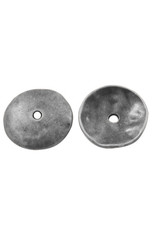 Bead Cap Smooth 13mm Antique Silver x20 NF