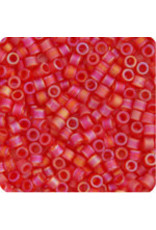 Miyuki db856b 11 Delica 25g Transparent Red Orange AB Matte