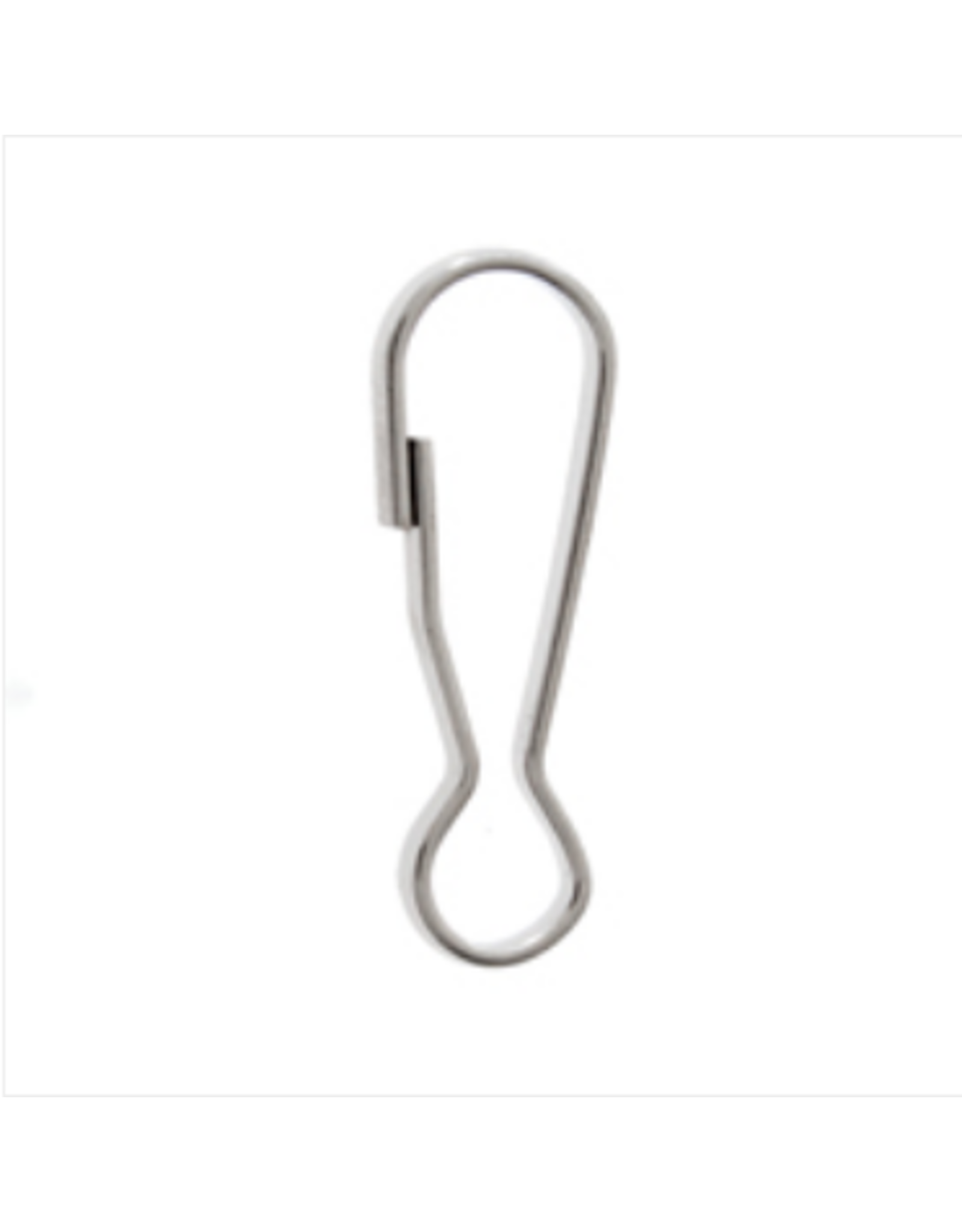 Lanyard Hook Clasp 25mm Platinum  x50