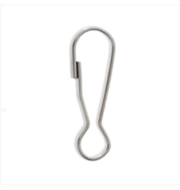 Lanyard Hook Clasp 25mm Platinum  x50