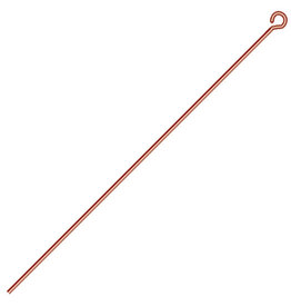 Eyepins 2" 24g  Antique Copper  x50  NF