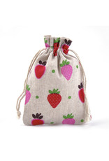Gift Bag  Strawberry  14x10cm  x5