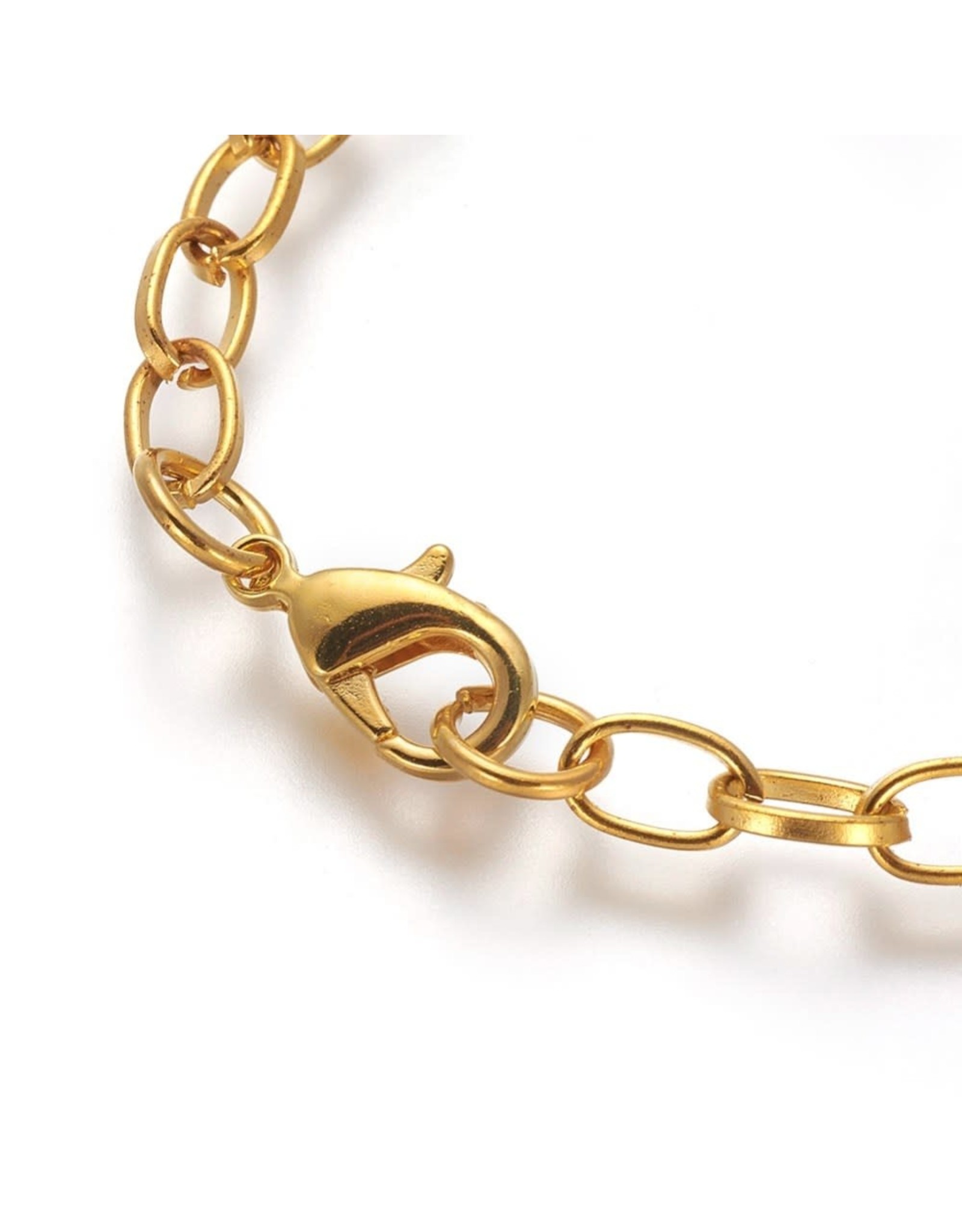 Bracelet Chain 8" Gold  x5