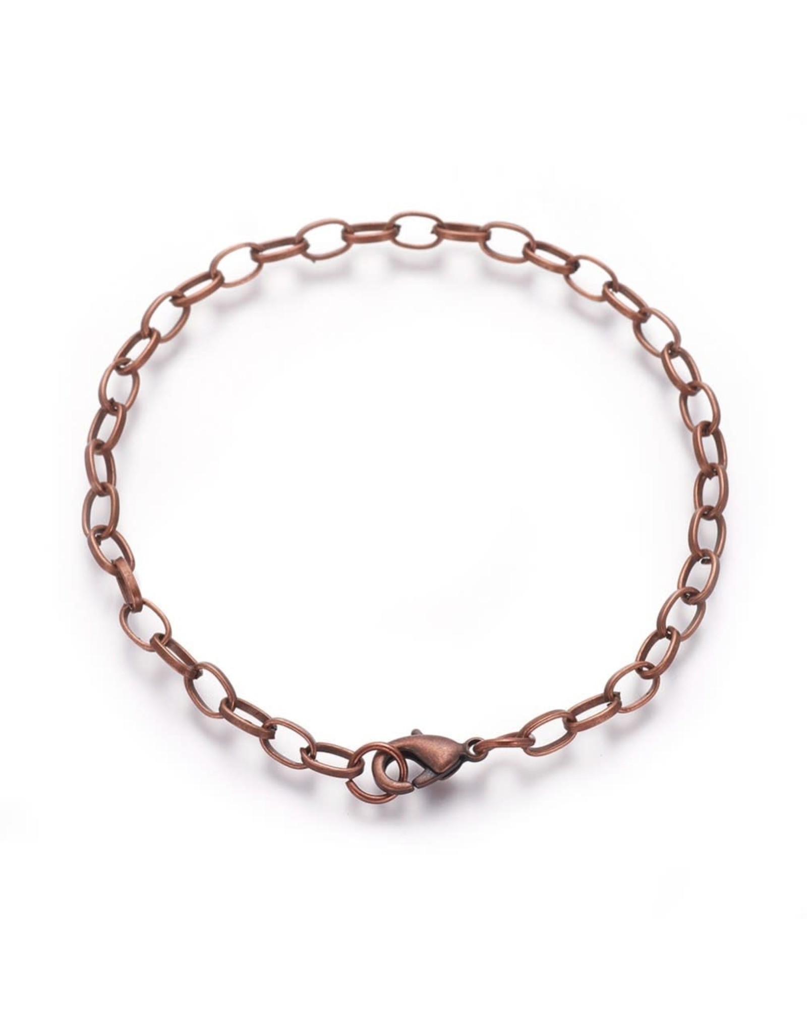 Bracelet Chain 8" Antique Copper  x5