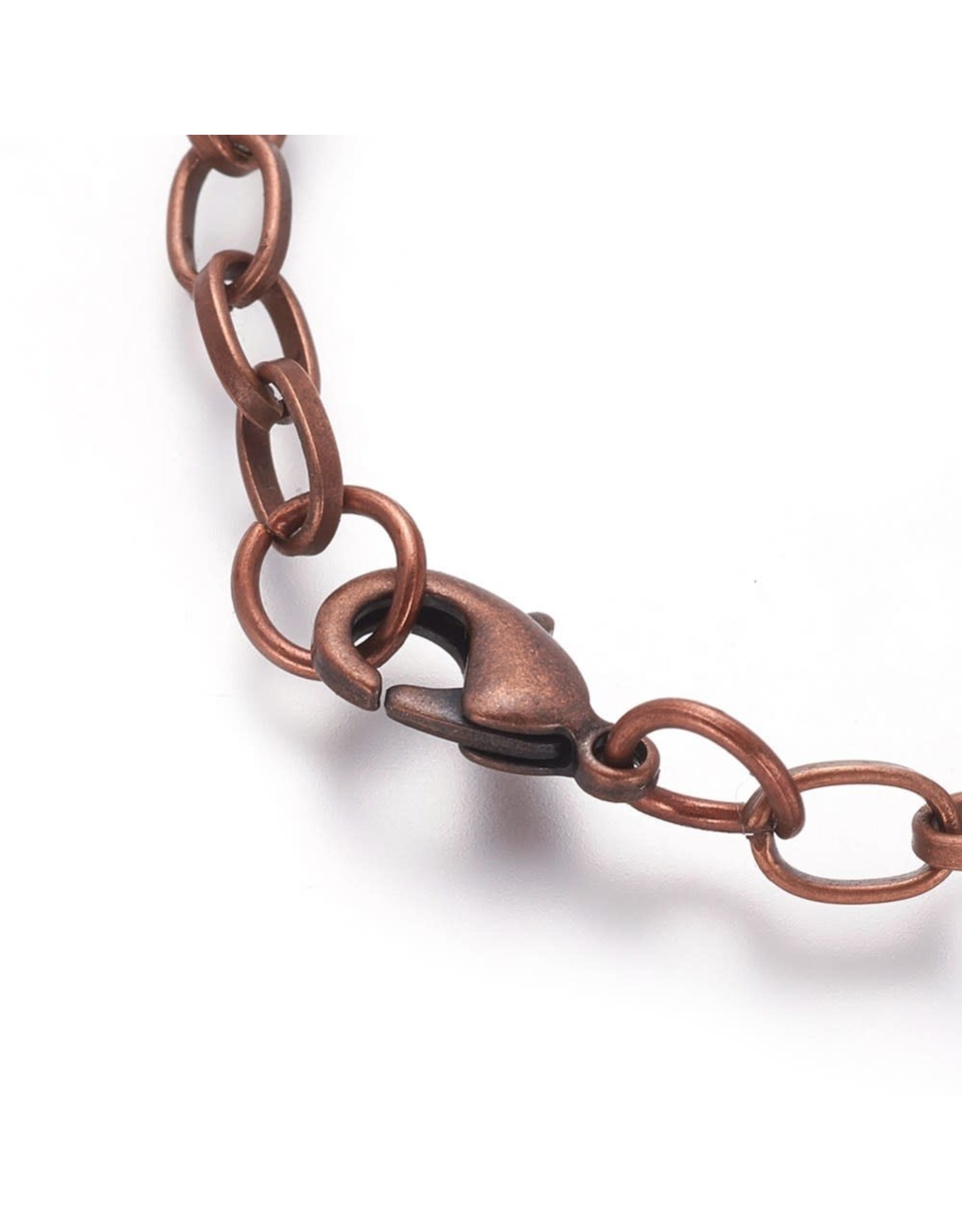Bracelet Chain 8" Antique Copper  x5