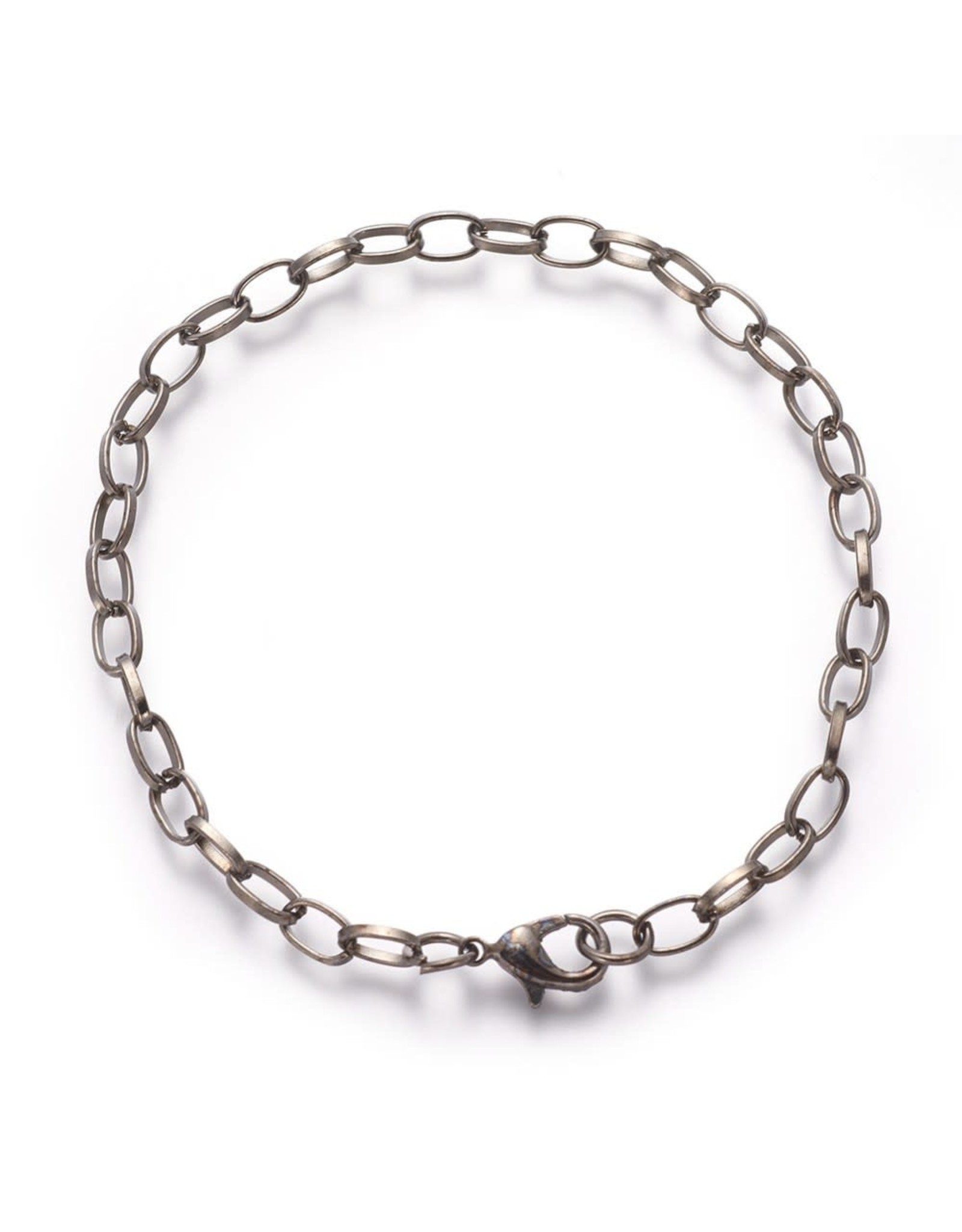 Bracelet Chain 8" Gunmetal Grey x5