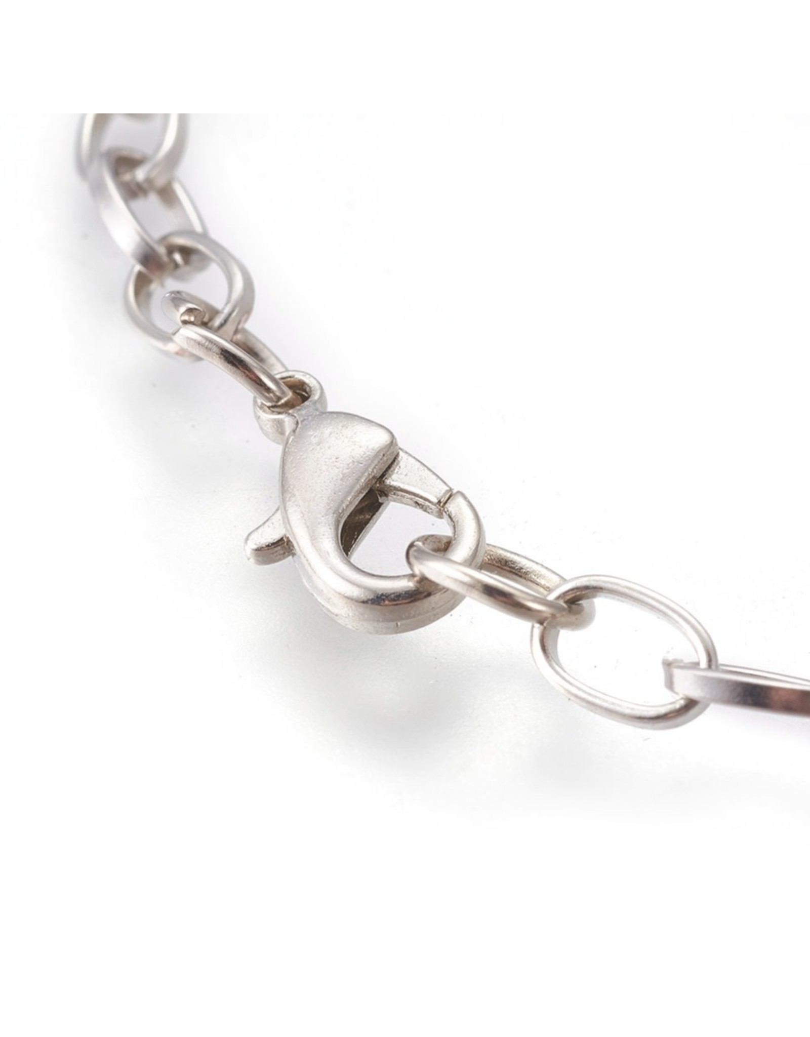 Bracelet Chain 8" Platinum  x5