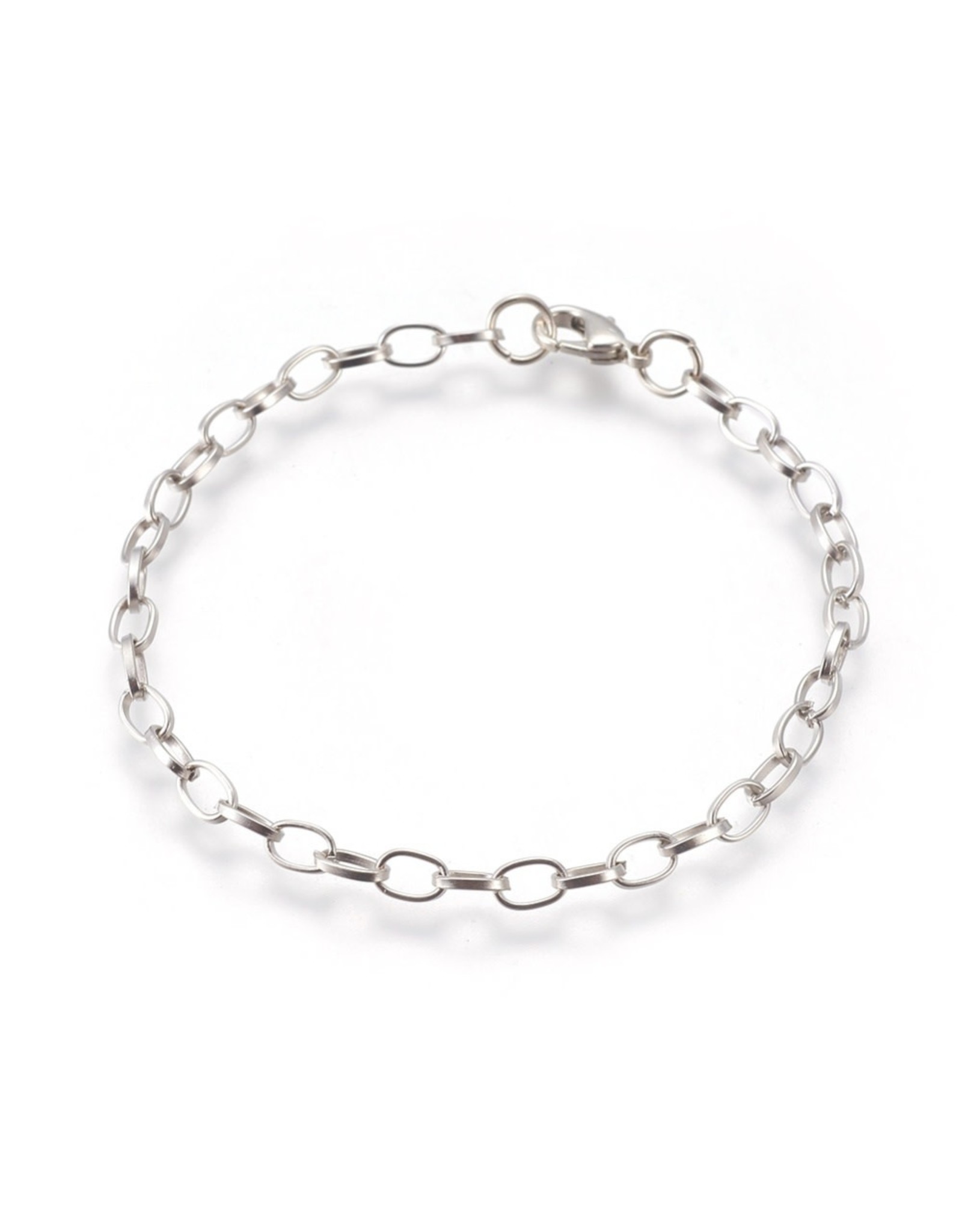 Bracelet Chain 8" Platinum  x5