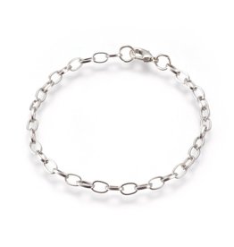 Bracelet Chain 8" Platinum  x5