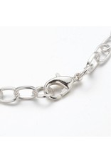 Bracelet Chain 8" Silver  x5