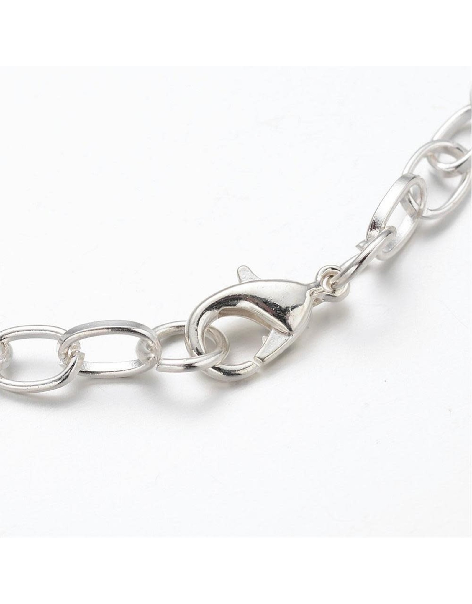 Bracelet Chain 8" Silver  x5