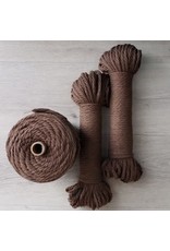Recycled Cotton Cord  5mm Espresso Brown 150ft