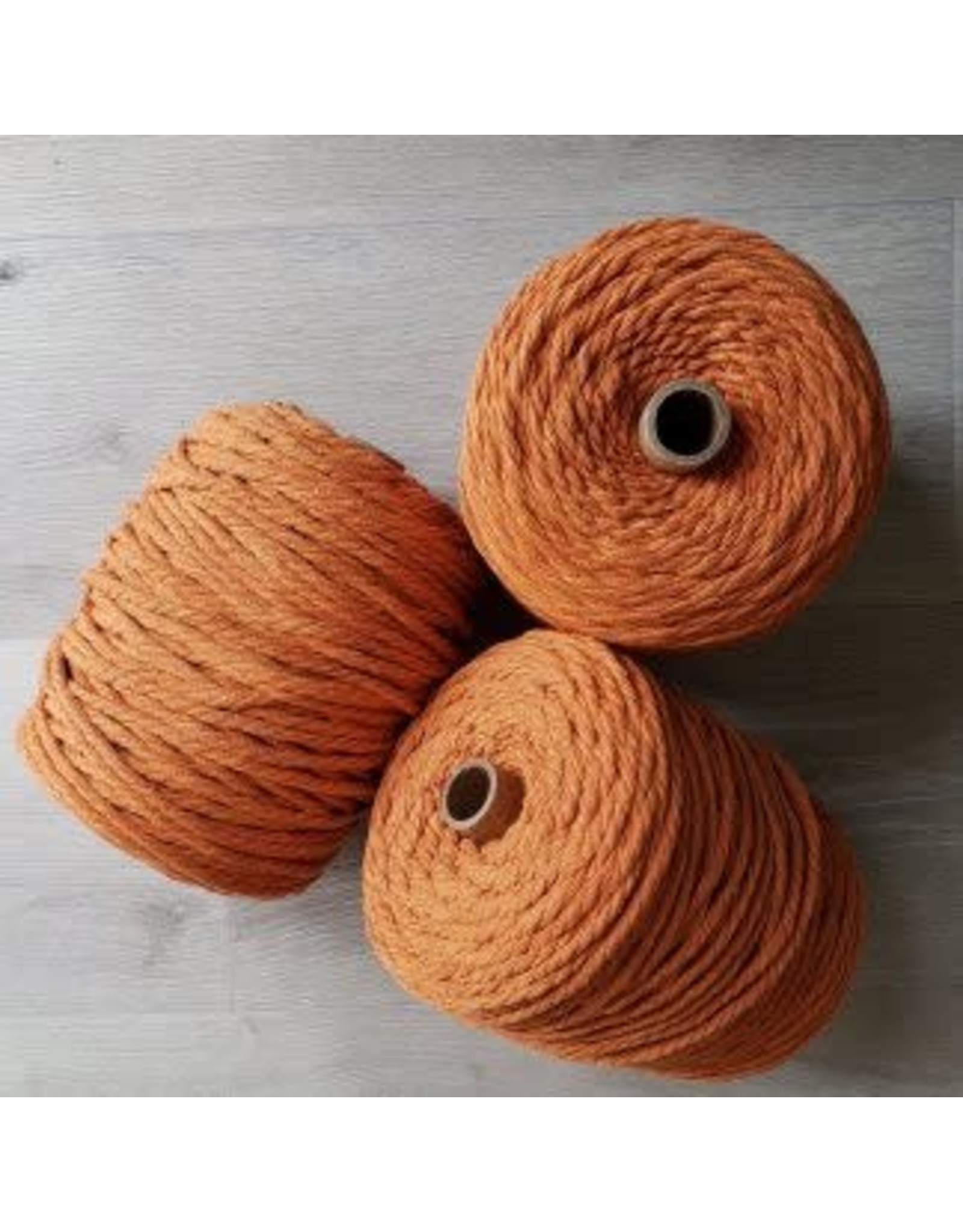 Recycled Cotton Cord  5mm Pumpkin Orange 150ft